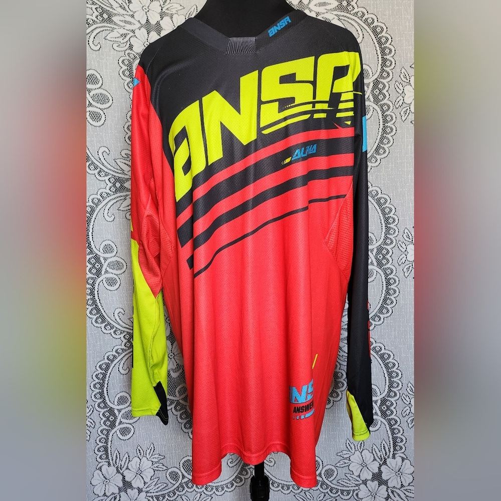 ANSR - Multi Color Dirt Bike Long Sleeve Jersey -2XL